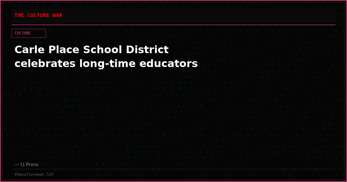 Carle Place School District celebrates long-time educators