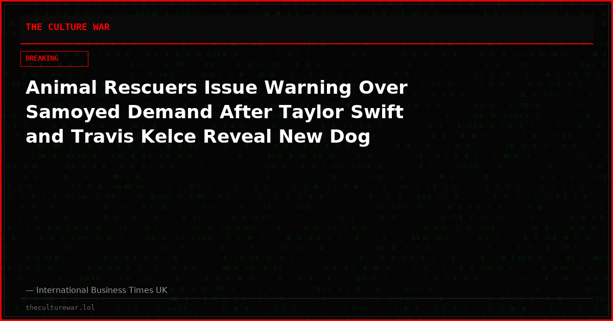 Animal Rescuers Issue Warning Over Samoyed Demand After Taylor Swift and Travis Kelce Reveal New Dog