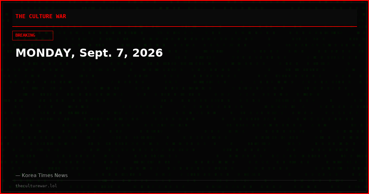 MONDAY, Sept. 7, 2026