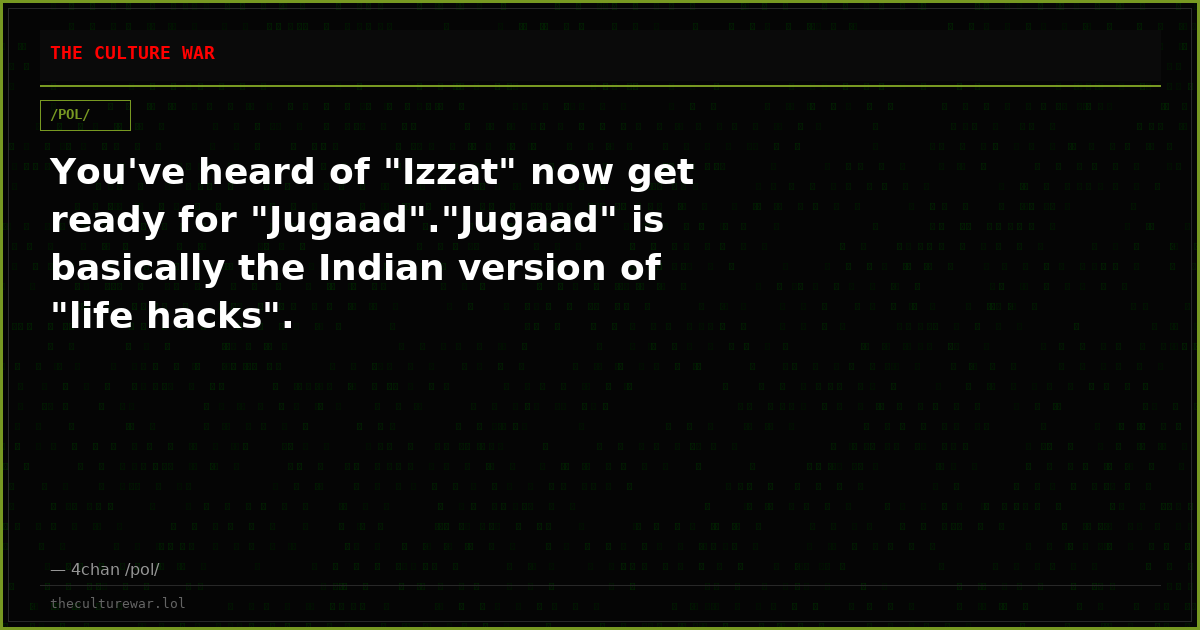 You've heard of "Izzat" now get ready for "Jugaad"."Jugaad" is basically the Indian version of "life hacks".