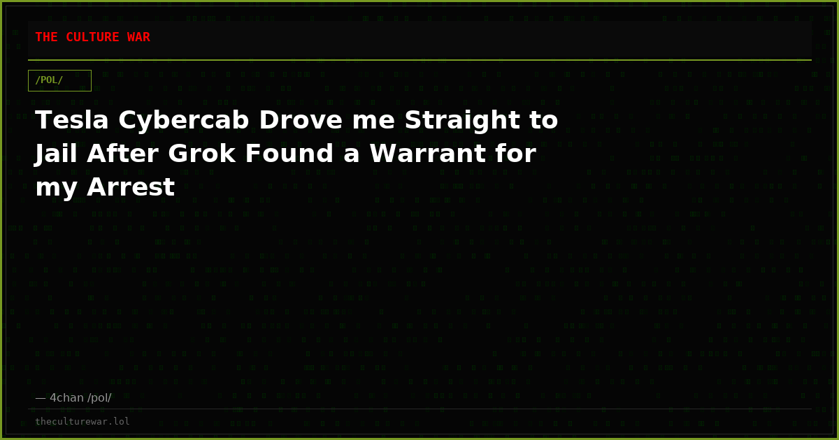 Tesla Cybercab Drove me Straight to Jail After Grok Found a Warrant for my Arrest