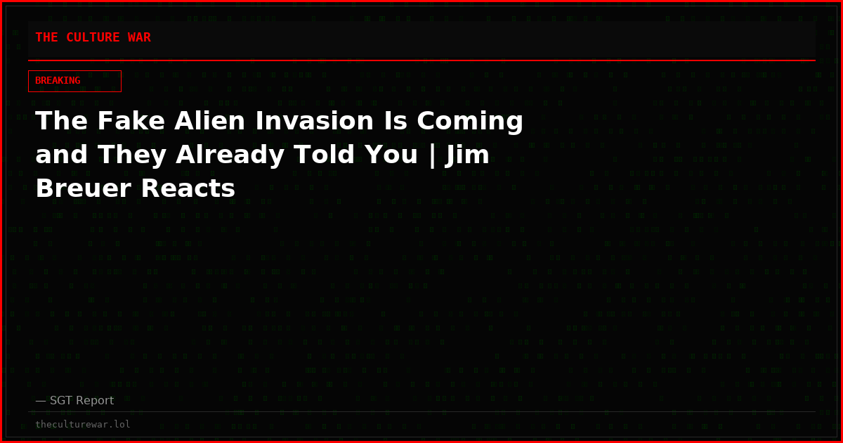 The Fake Alien Invasion Is Coming and They Already Told You | Jim Breuer Reacts