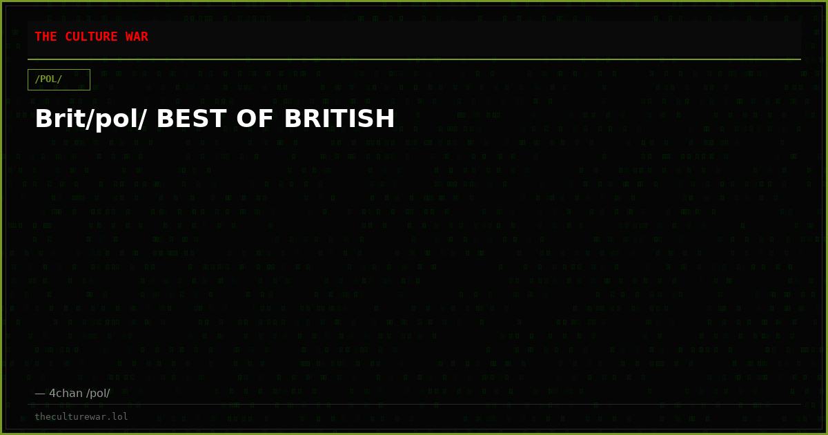 Brit/pol/ BEST OF BRITISH
