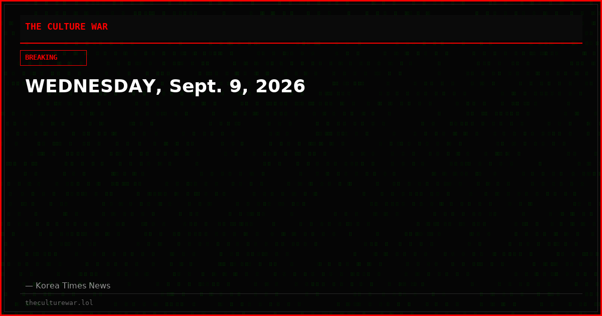 WEDNESDAY, Sept. 9, 2026