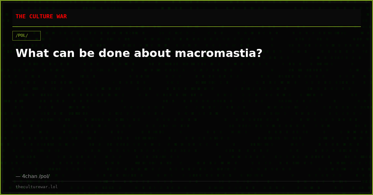 What can be done about macromastia?