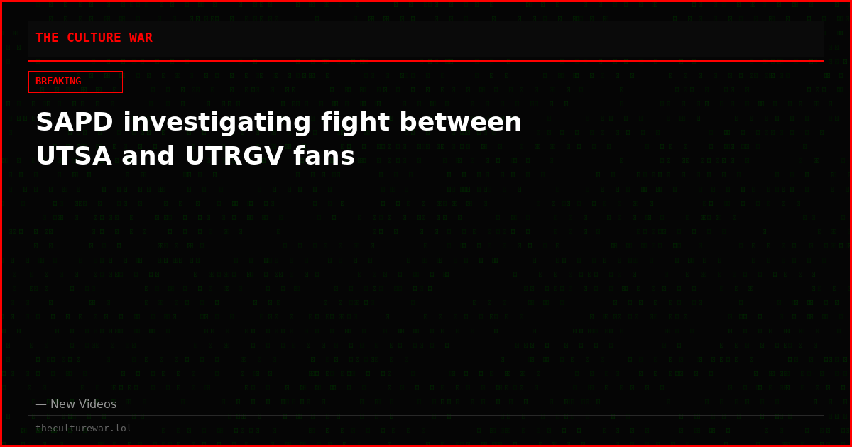 SAPD investigating fight between UTSA and UTRGV fans