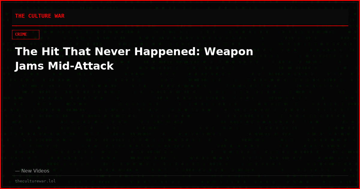The Hit That Never Happened: Weapon Jams Mid-Attack