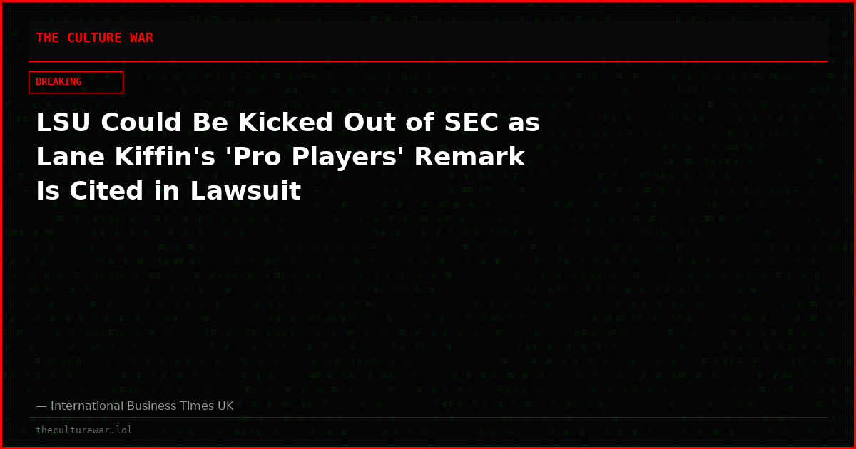 LSU Could Be Kicked Out of SEC as Lane Kiffin's 'Pro Players' Remark Is Cited in Lawsuit