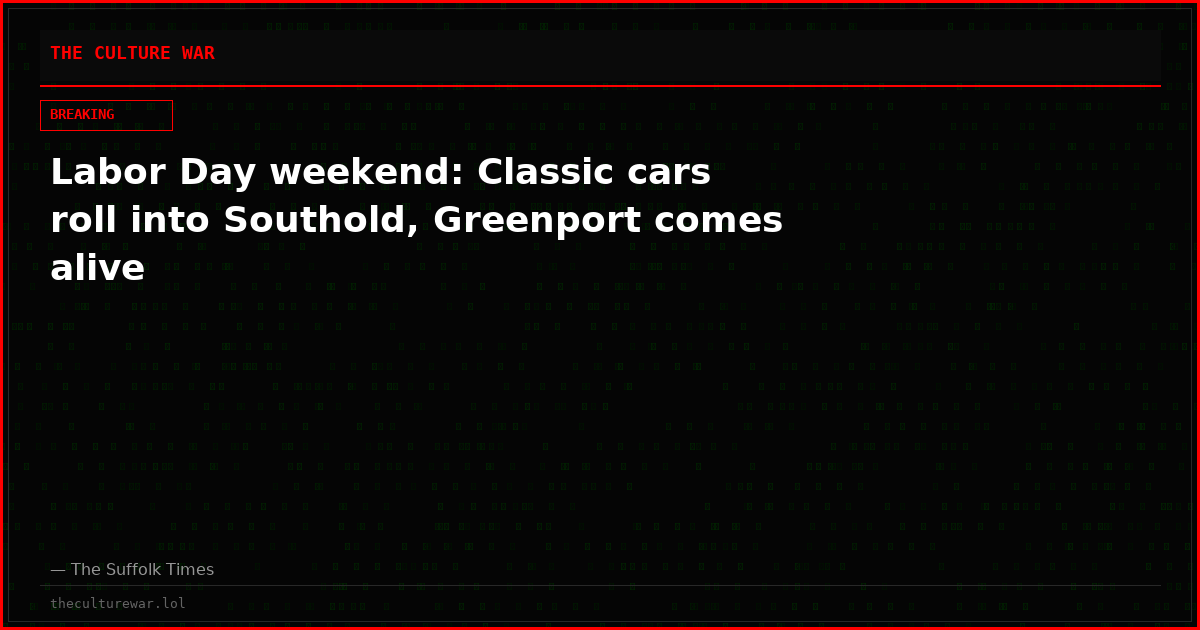 Labor Day weekend: Classic cars roll into Southold, Greenport comes alive