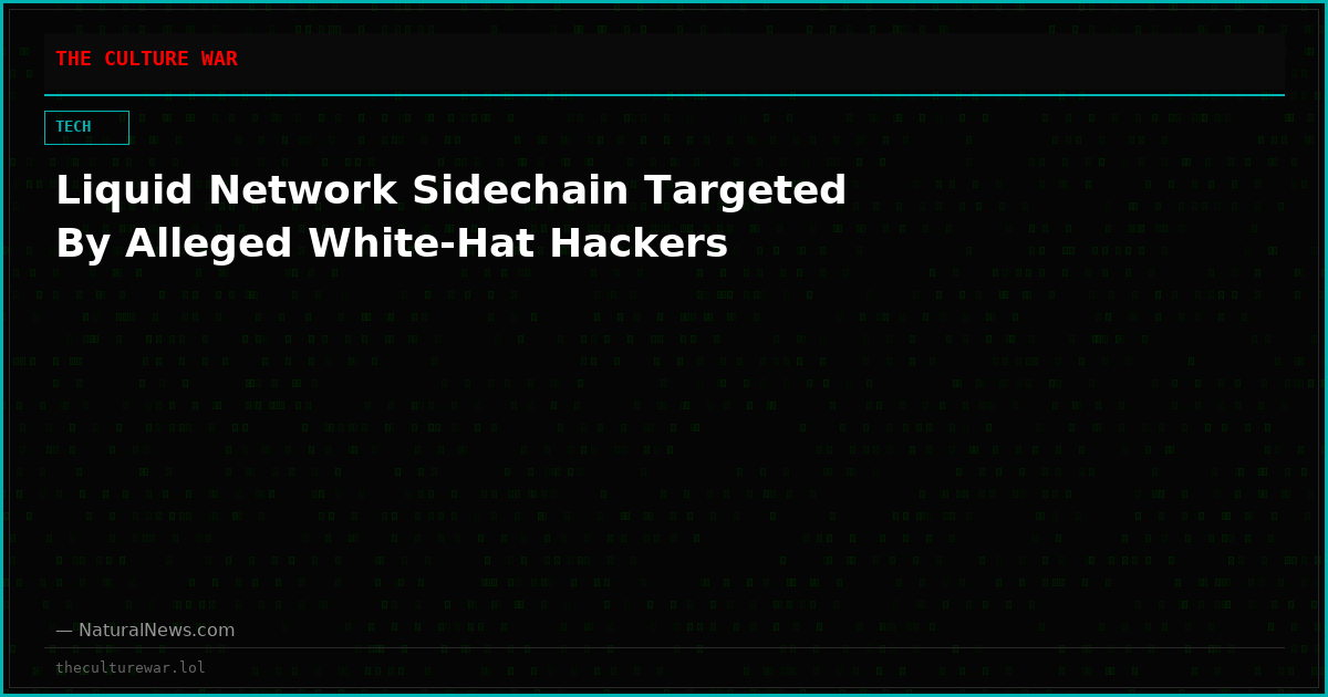 Liquid Network Sidechain Targeted By Alleged White-Hat Hackers