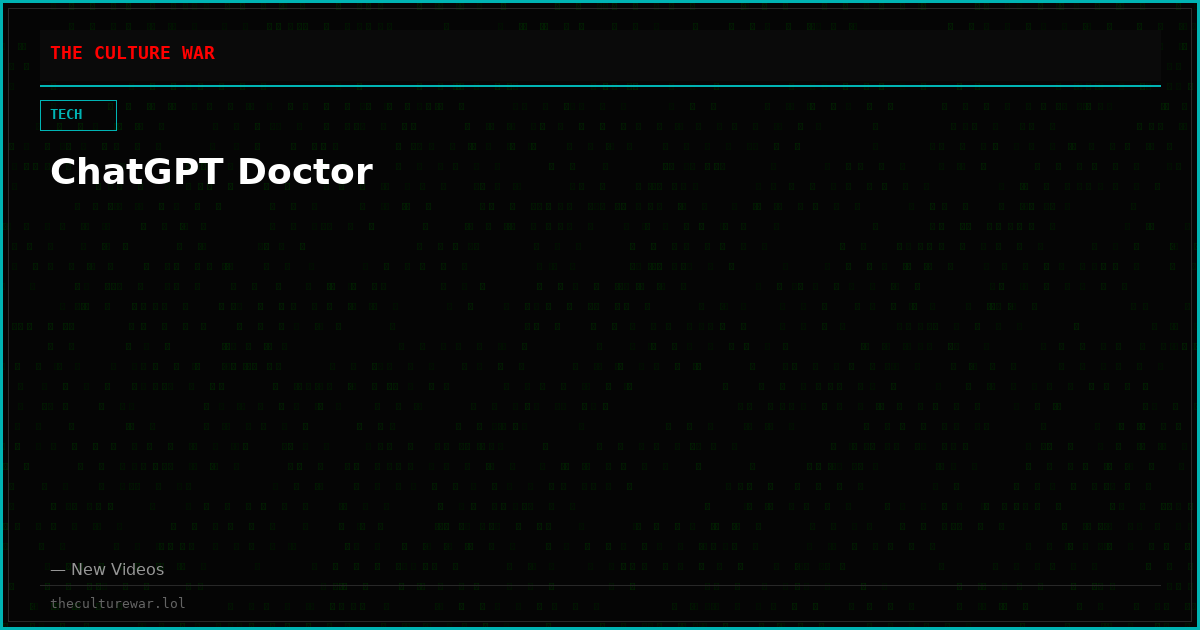 ChatGPT Doctor