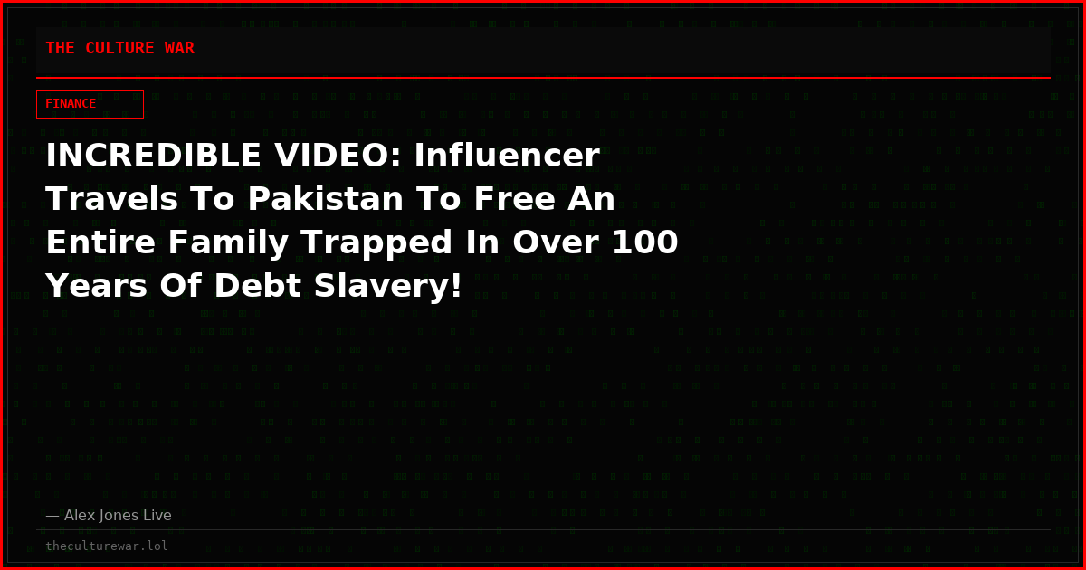 INCREDIBLE VIDEO: Influencer Travels To Pakistan To Free An Entire Family Trapped In Over 100 Years Of Debt Slavery!