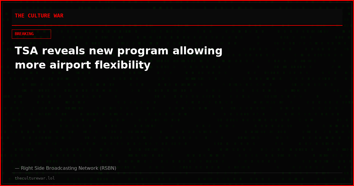TSA reveals new program allowing more airport flexibility