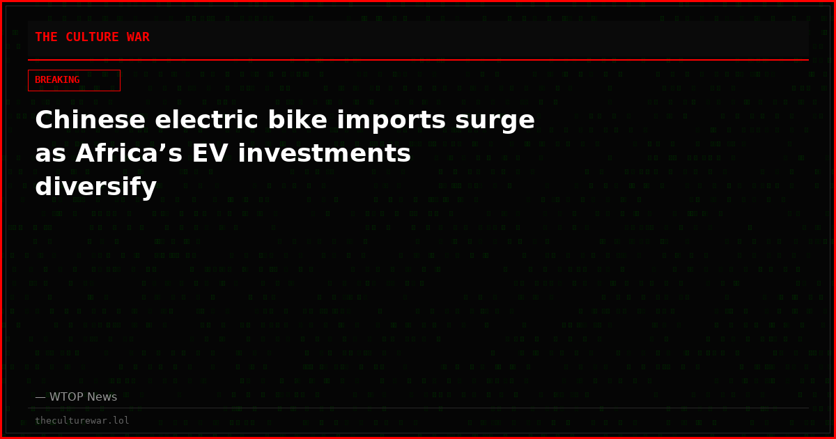 Chinese electric bike imports surge as Africa’s EV investments diversify