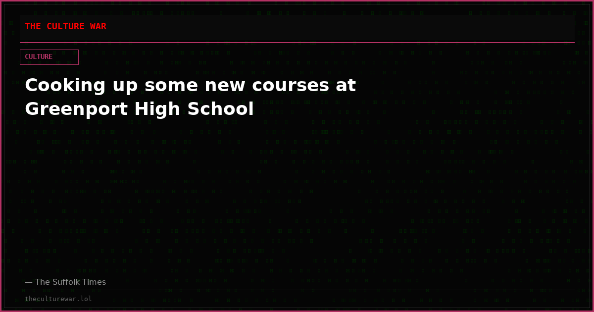 Cooking up some new courses at Greenport High School