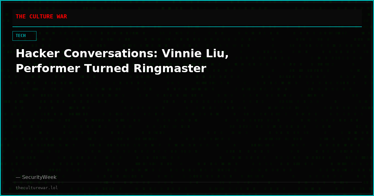 Hacker Conversations: Vinnie Liu, Performer Turned Ringmaster