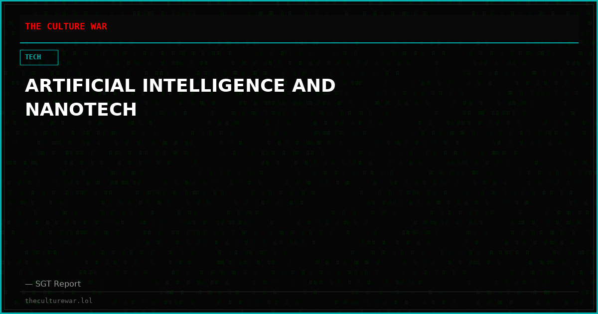 ARTIFICIAL INTELLIGENCE AND NANOTECH