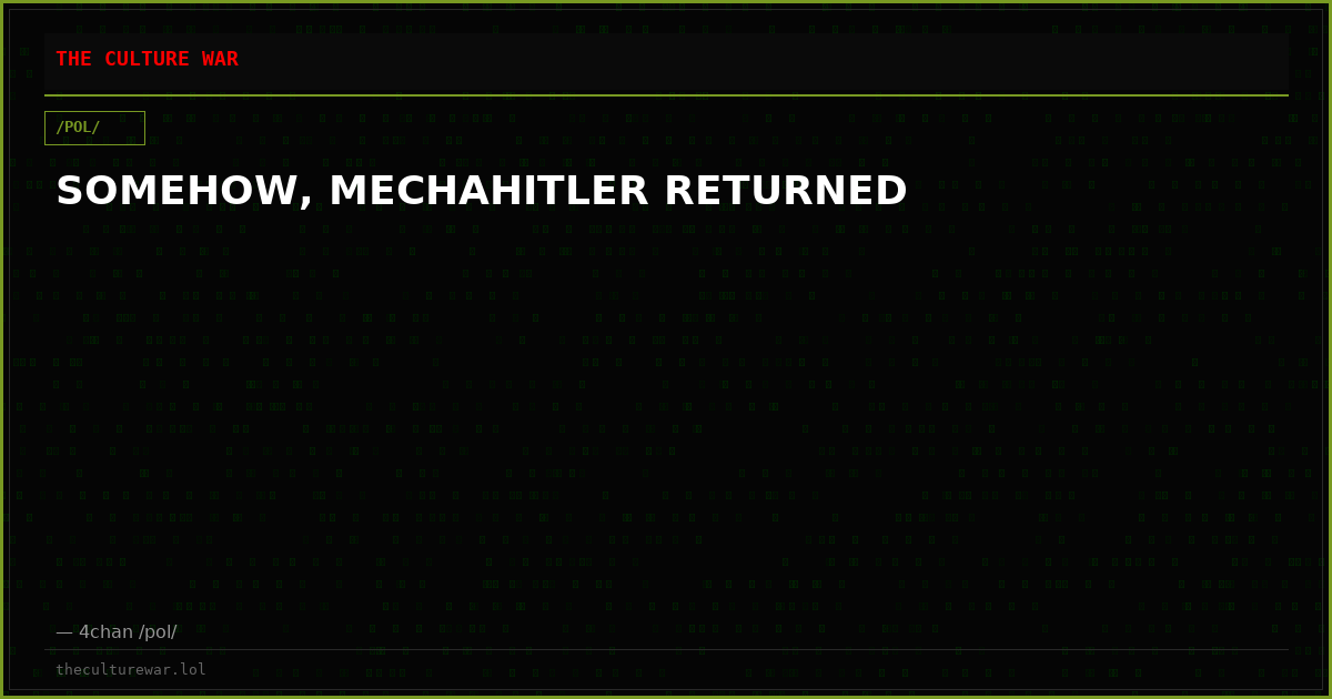SOMEHOW, MECHAHITLER RETURNED
