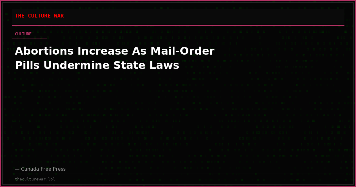 Abortions Increase As Mail-Order ﻿Pills Undermine State Laws
