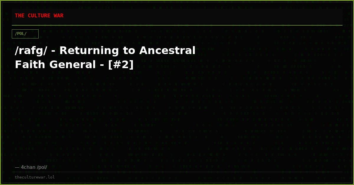 /rafg/ - Returning to Ancestral Faith General - [#2]