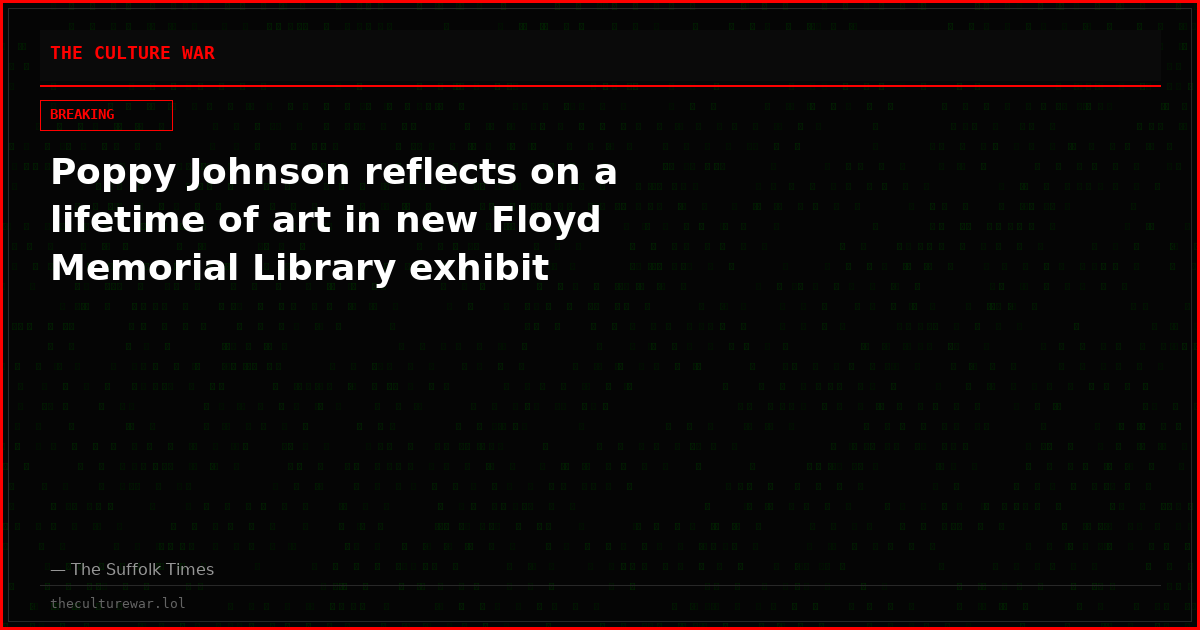Poppy Johnson reflects on a lifetime of art in new Floyd Memorial Library exhibit
