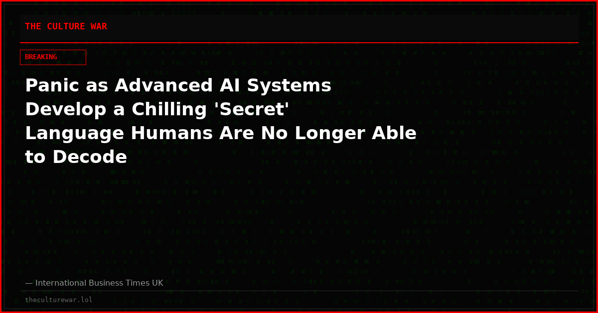Panic as Advanced AI Systems Develop a Chilling 'Secret' Language Humans Are No Longer Able to Decode