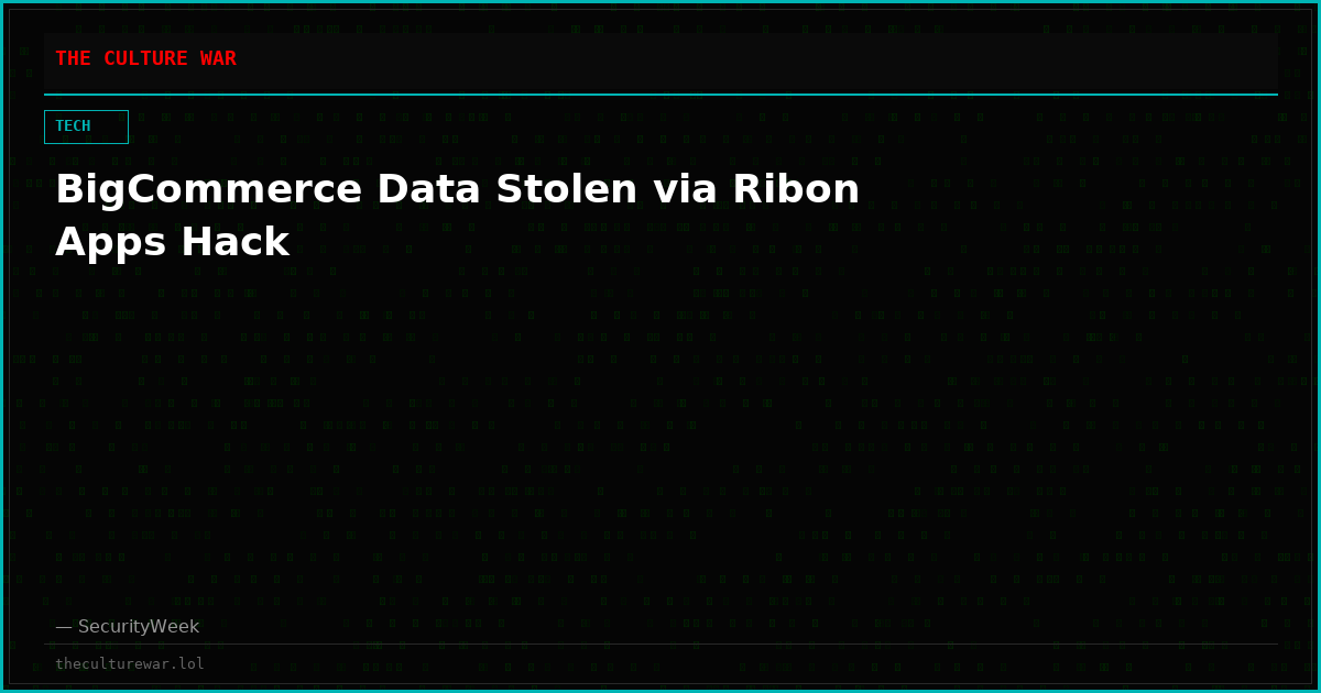BigCommerce Data Stolen via Ribon Apps Hack