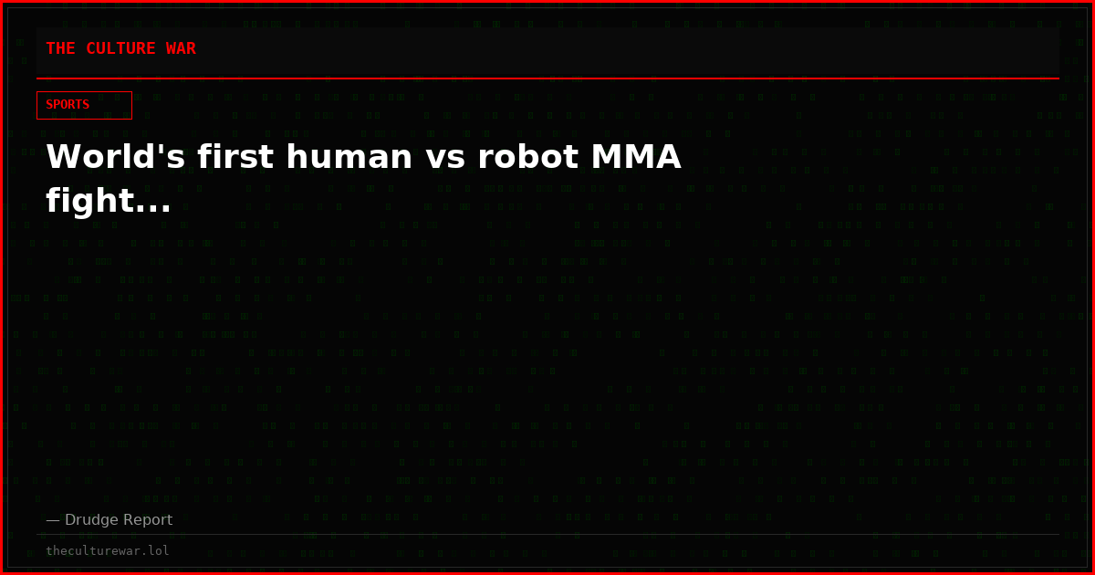 World's first human vs robot MMA fight...