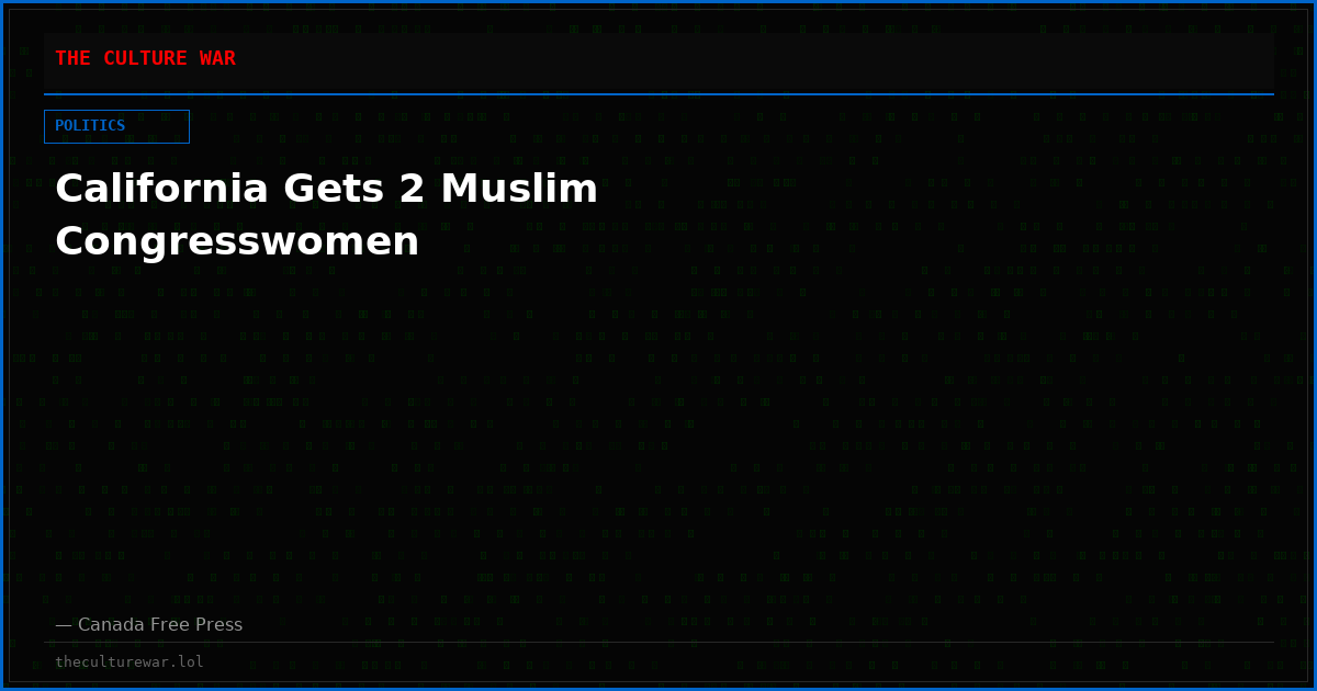 California Gets 2 Muslim Congresswomen