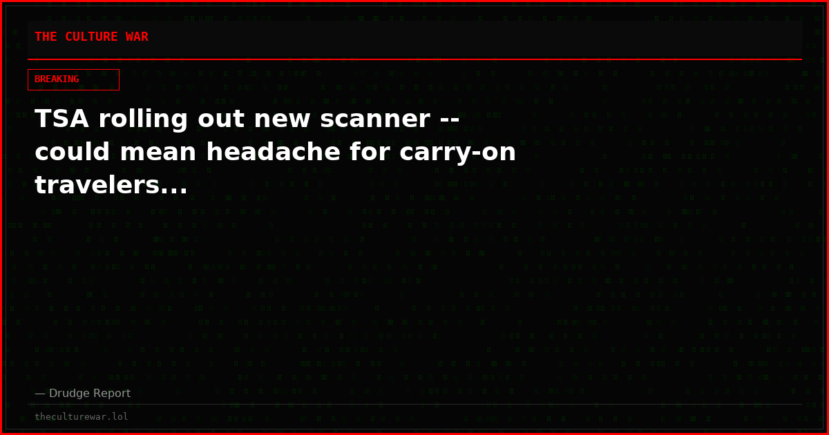 TSA rolling out new scanner -- could mean headache for carry-on travelers...