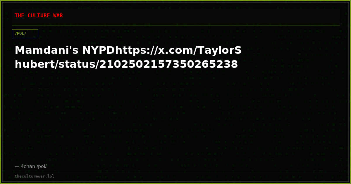 Mamdani's NYPDhttps://x.com/TaylorShubert/status/2102502157350265238
