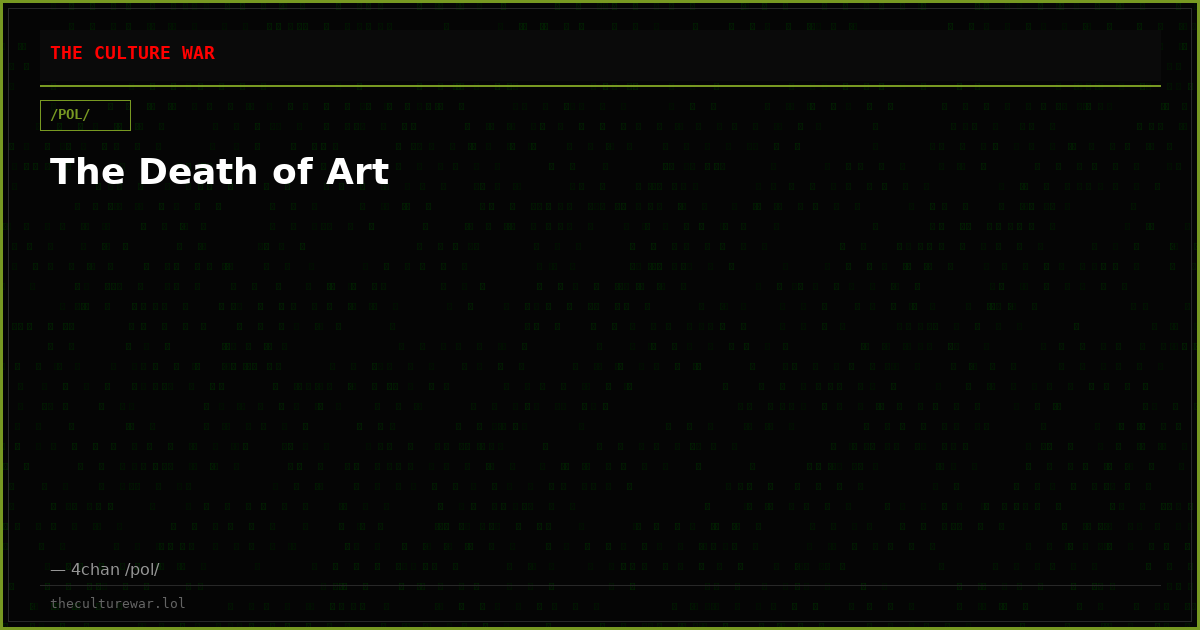 The Death of Art