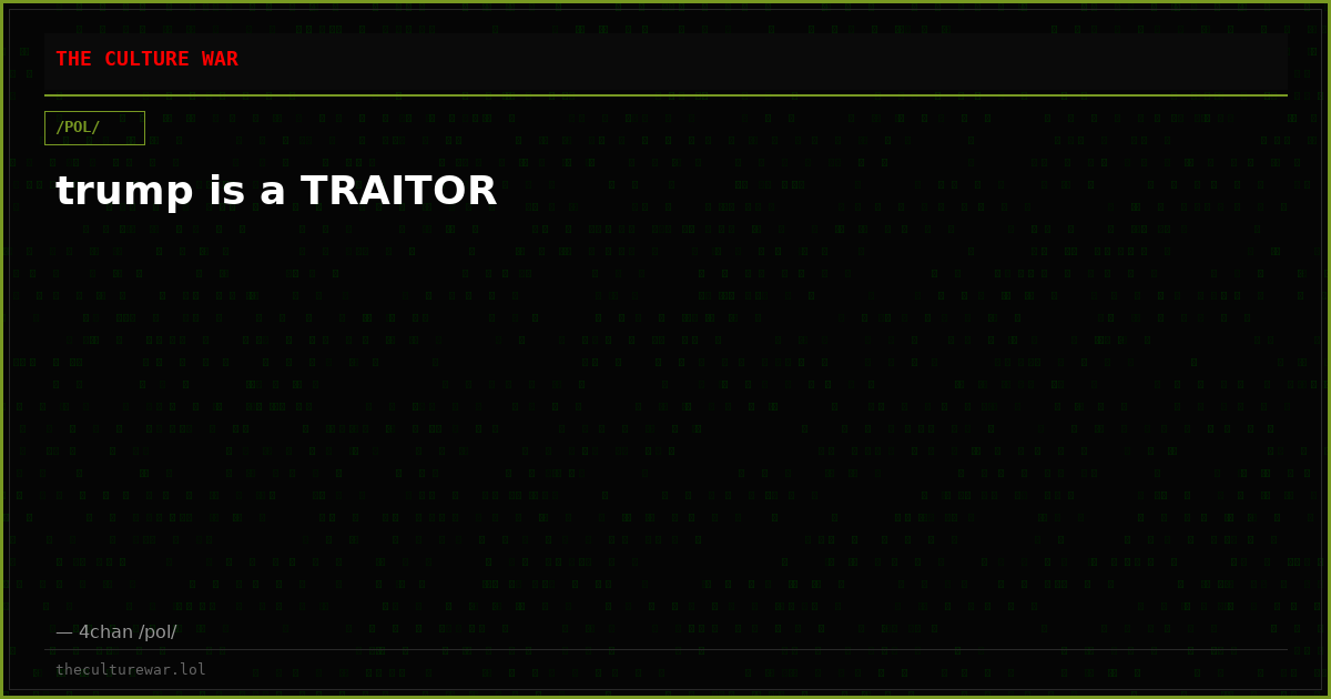 trump is a TRAITOR