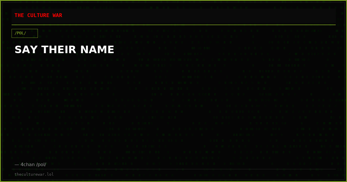 SAY THEIR NAME