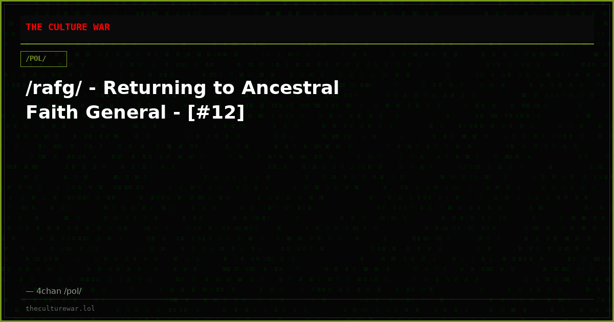 /rafg/ - Returning to Ancestral Faith General - [#12]