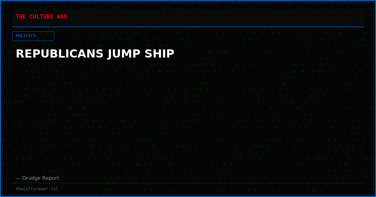 REPUBLICANS JUMP SHIP