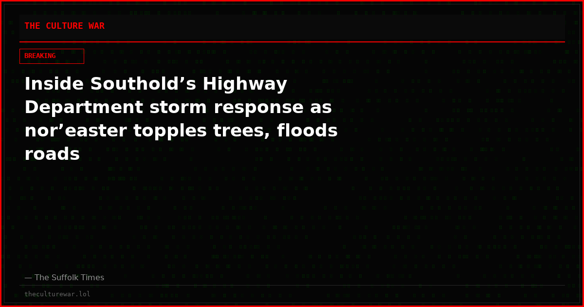 Inside Southold’s Highway Department storm response as nor’easter topples trees, floods roads