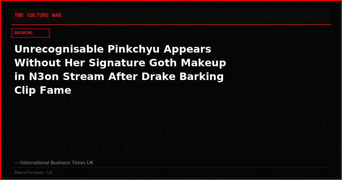 Unrecognisable Pinkchyu Appears Without Her Signature Goth Makeup in N3on Stream After Drake Barking Clip Fame