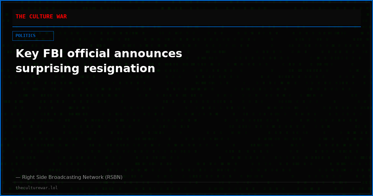 Key FBI official announces surprising resignation