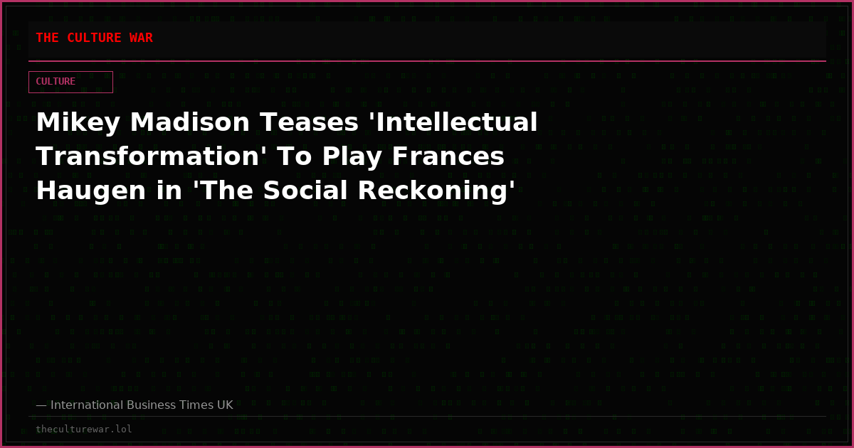 Mikey Madison Teases 'Intellectual Transformation' To Play Frances Haugen in 'The Social Reckoning'