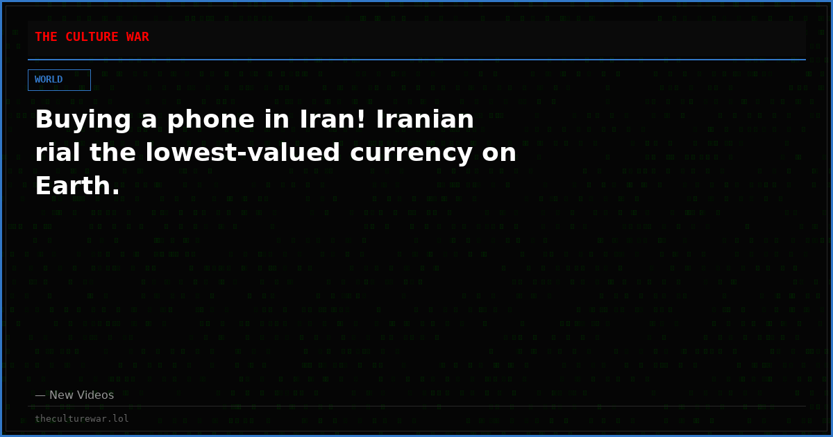 Buying a phone in Iran! Iranian rial the lowest-valued currency on Earth.