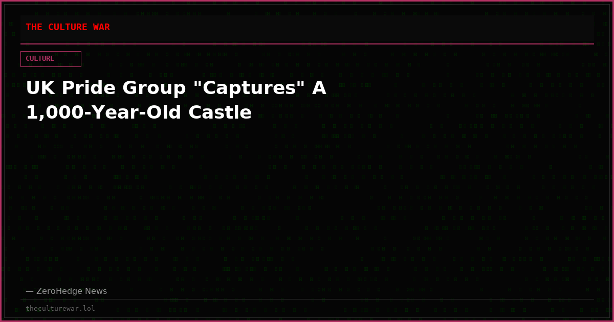 UK Pride Group "Captures" A 1,000-Year-Old Castle