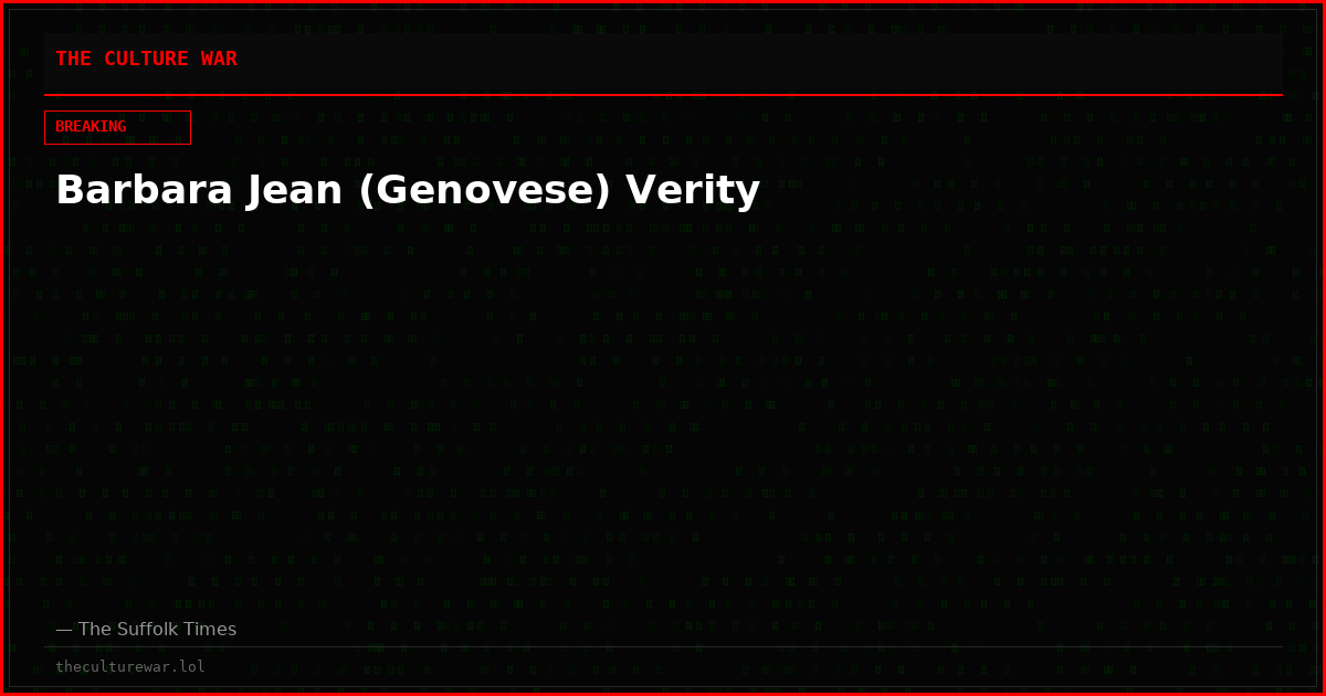 Barbara Jean (Genovese) Verity