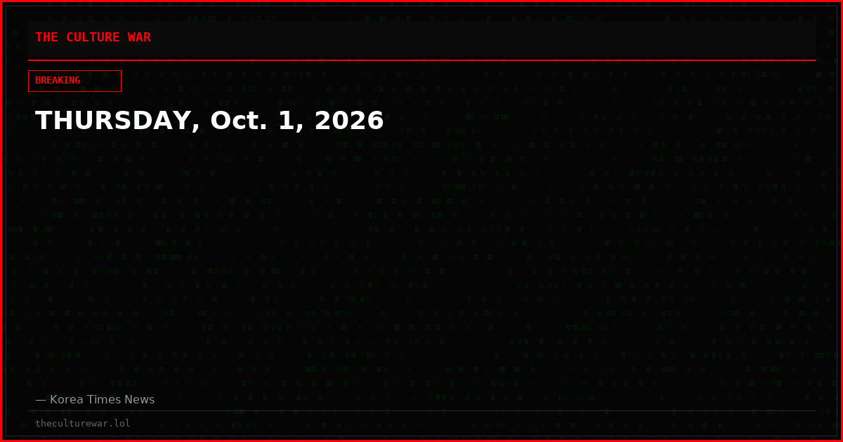 THURSDAY, Oct. 1, 2026