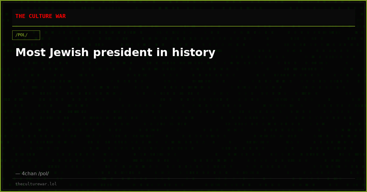 Most Jewish president in history