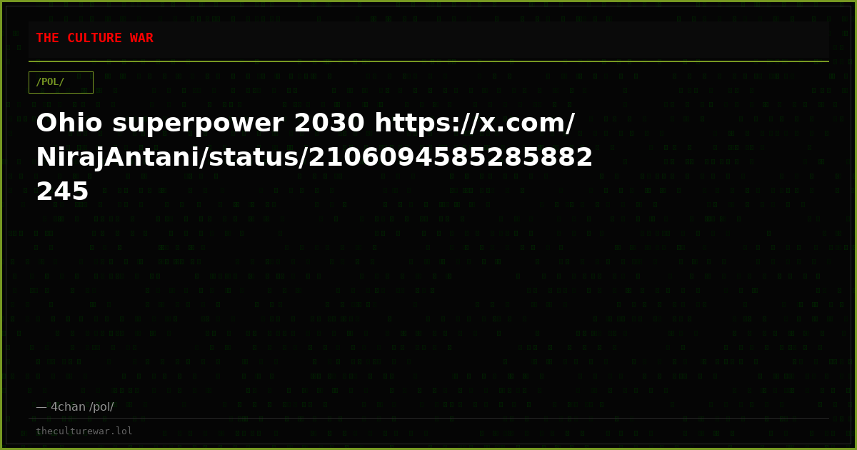 Ohio superpower 2030 https://x.com/NirajAntani/status/2106094585285882245