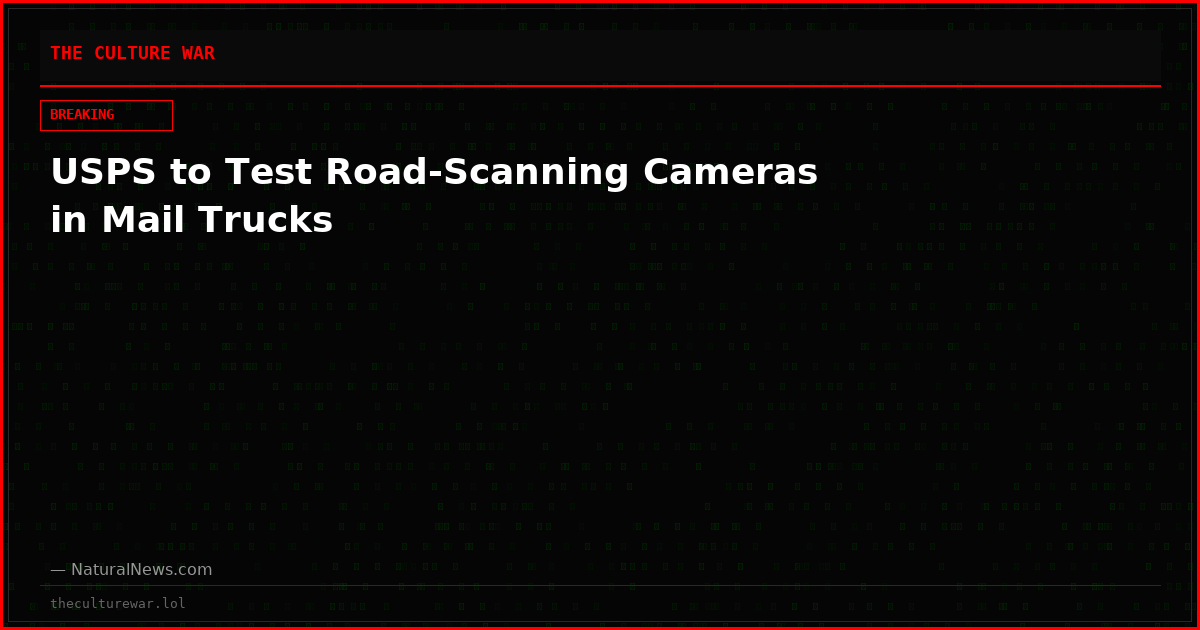 USPS to Test Road-Scanning Cameras in Mail Trucks