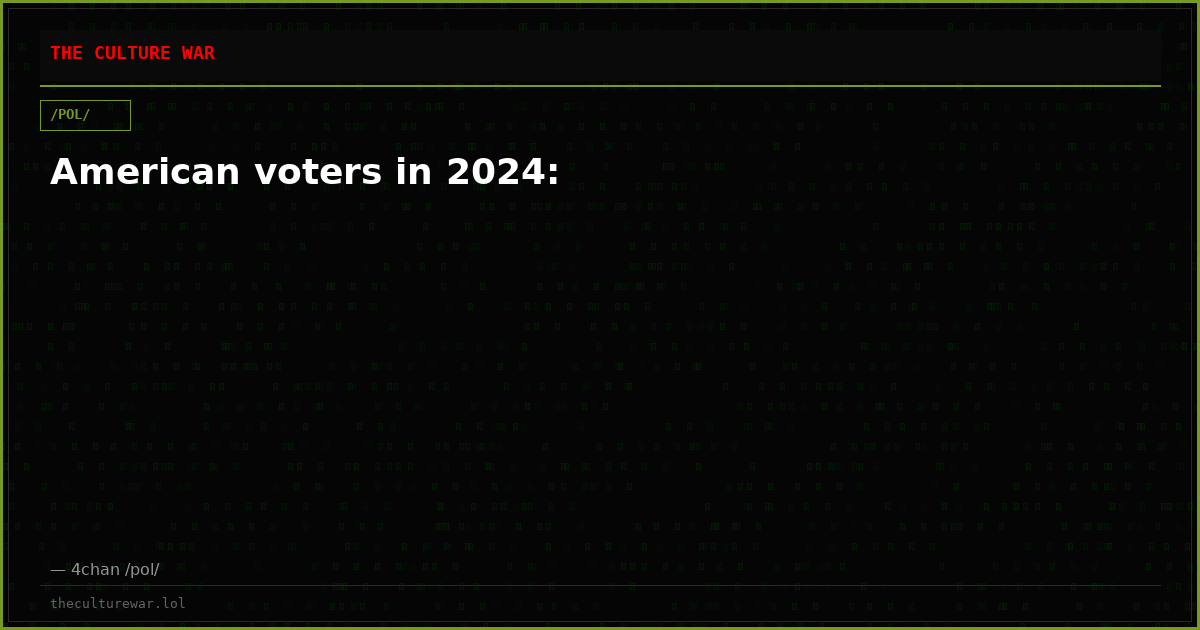 American voters in 2024: