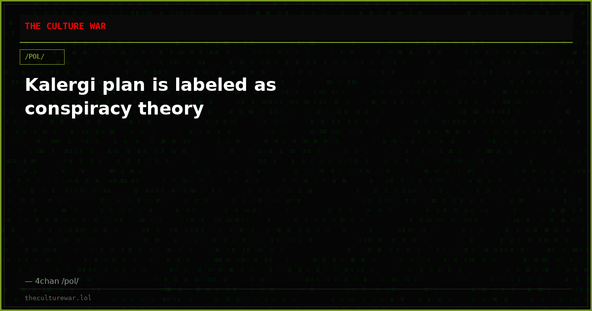 Kalergi plan is labeled as conspiracy theory