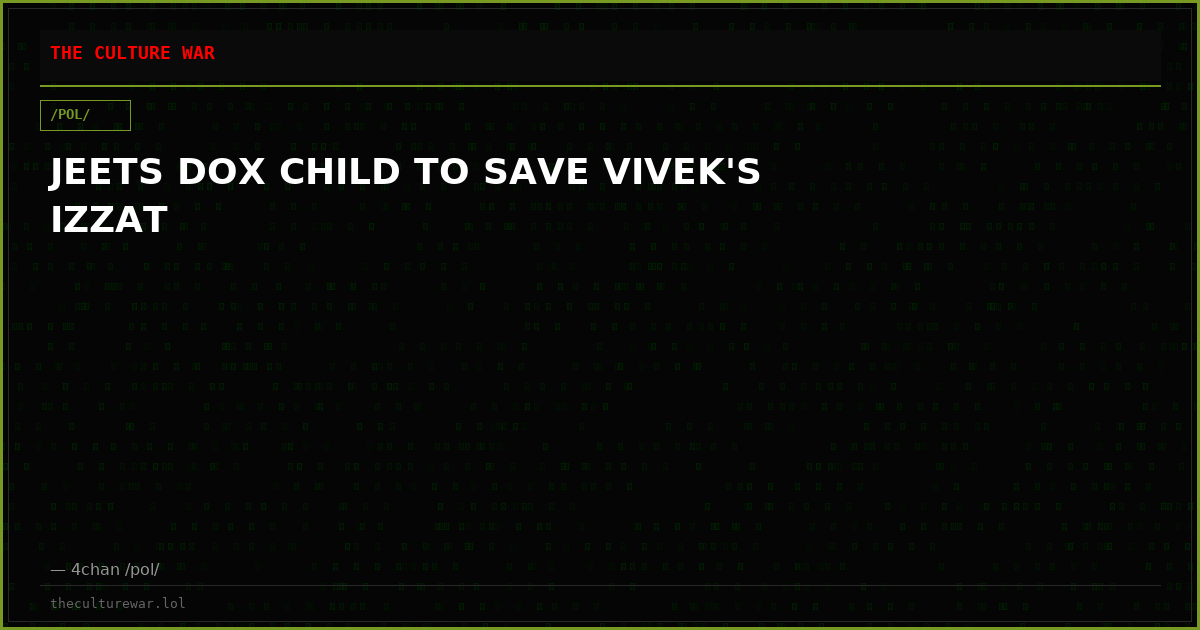 JEETS DOX CHILD TO SAVE VIVEK'S IZZAT